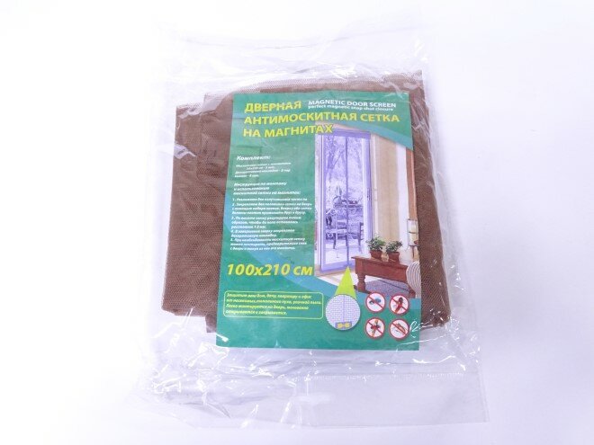 фото Шторка-сетка москитная на дверь 100*220 см, на магнитах