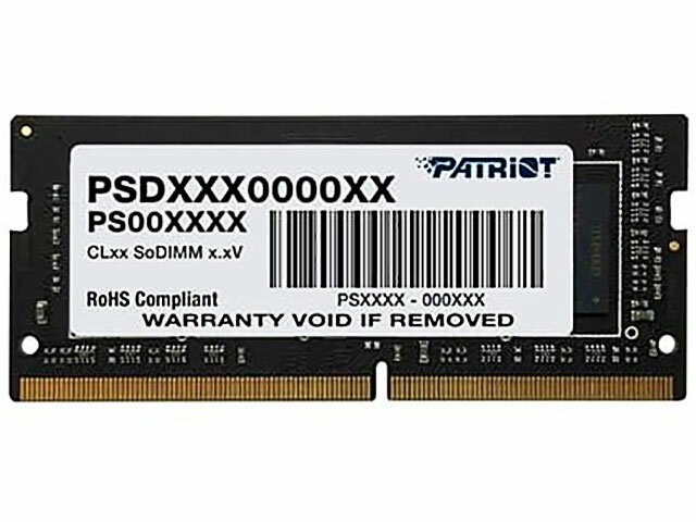 Оперативная память Patriot Memory SL 4 ГБ DDR4 2666 МГц SODIMM CL19 PSD44G266681S