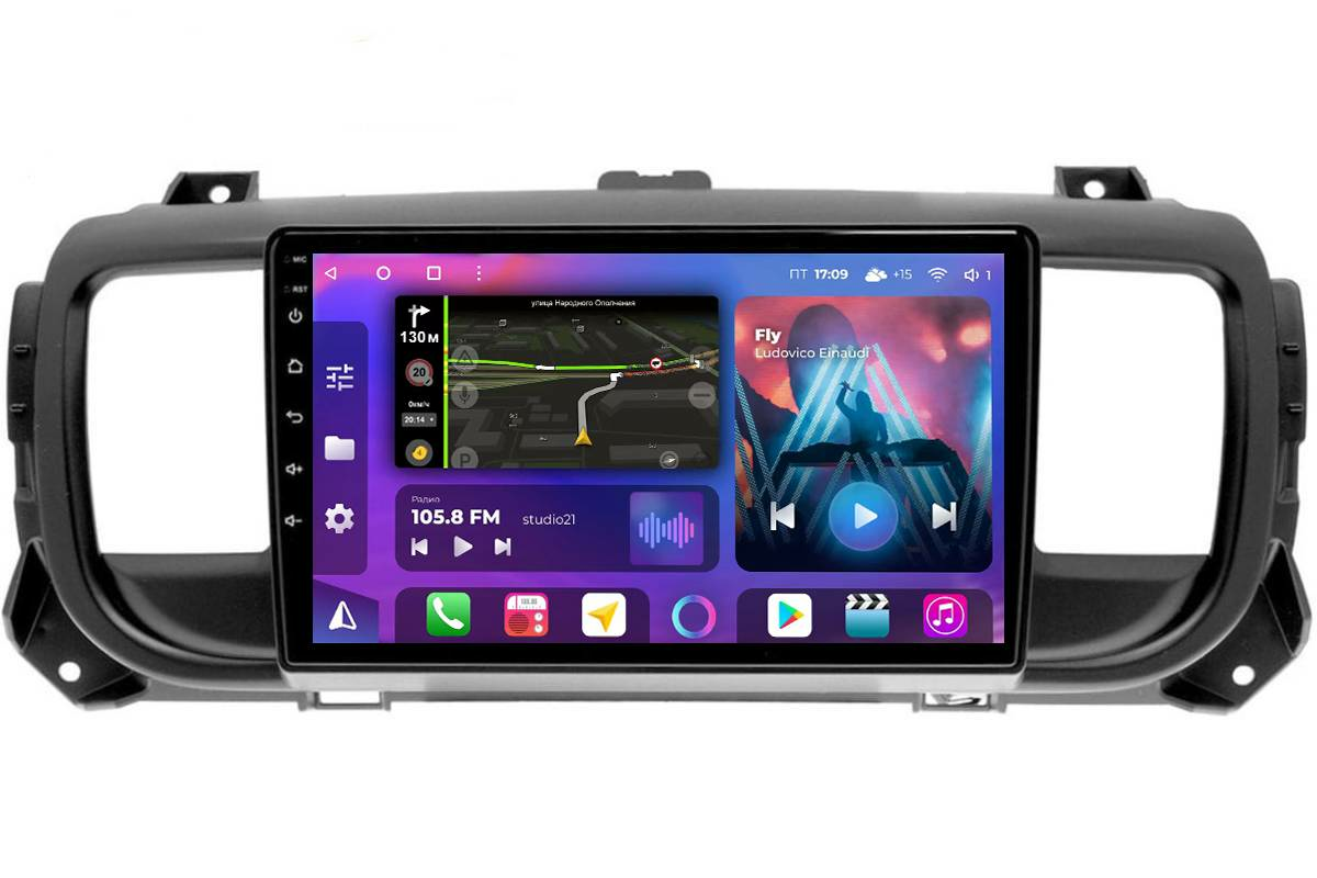 Штатная магнитола FarCar для Spacetourer (2016+), Jumpy III (2016+), Opel Zafira Life (2019+) 2/32 на Android 10 (TM3116M)