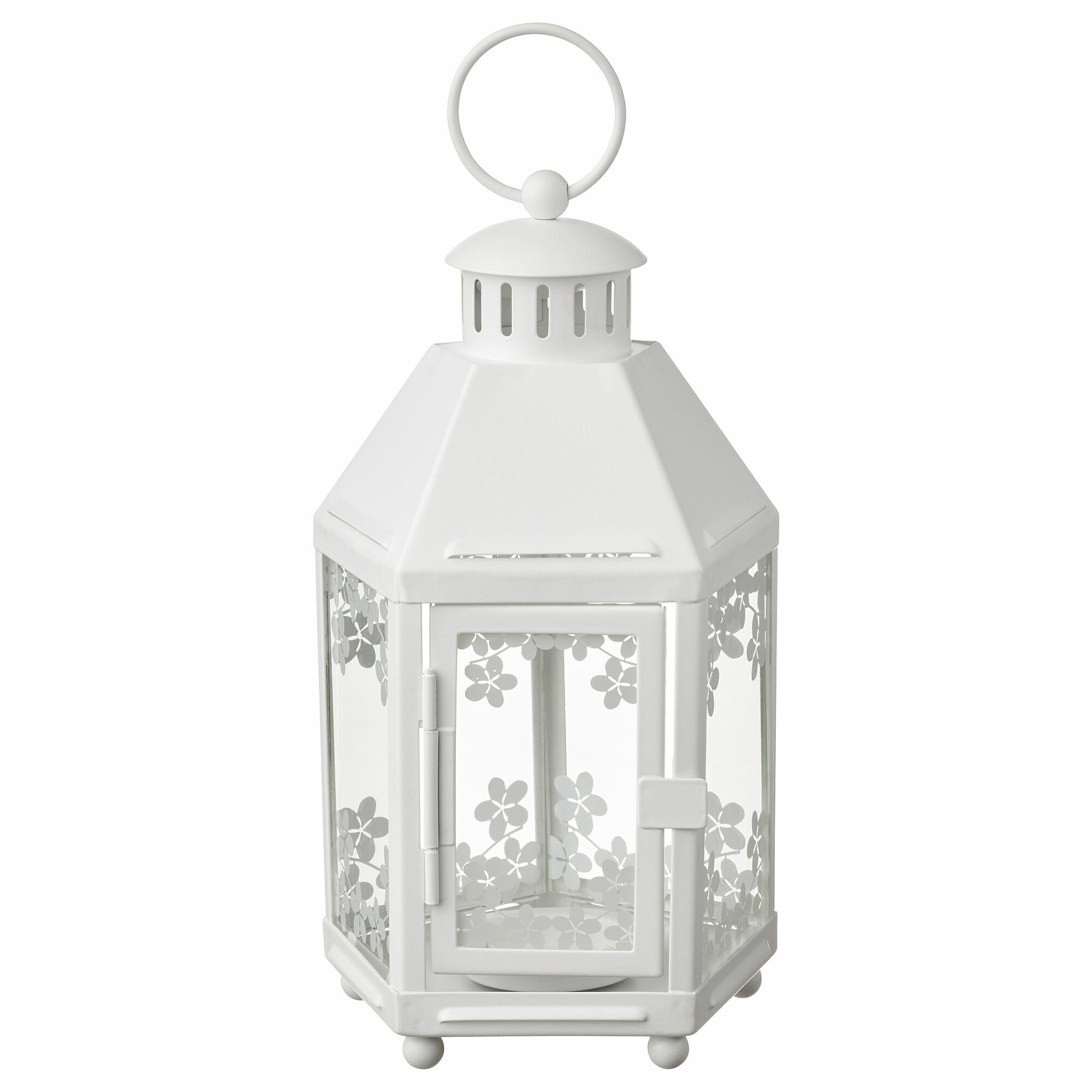 Икея / IKEA KRINGSYNT, крингсинт, фонарь, белый, 21 см