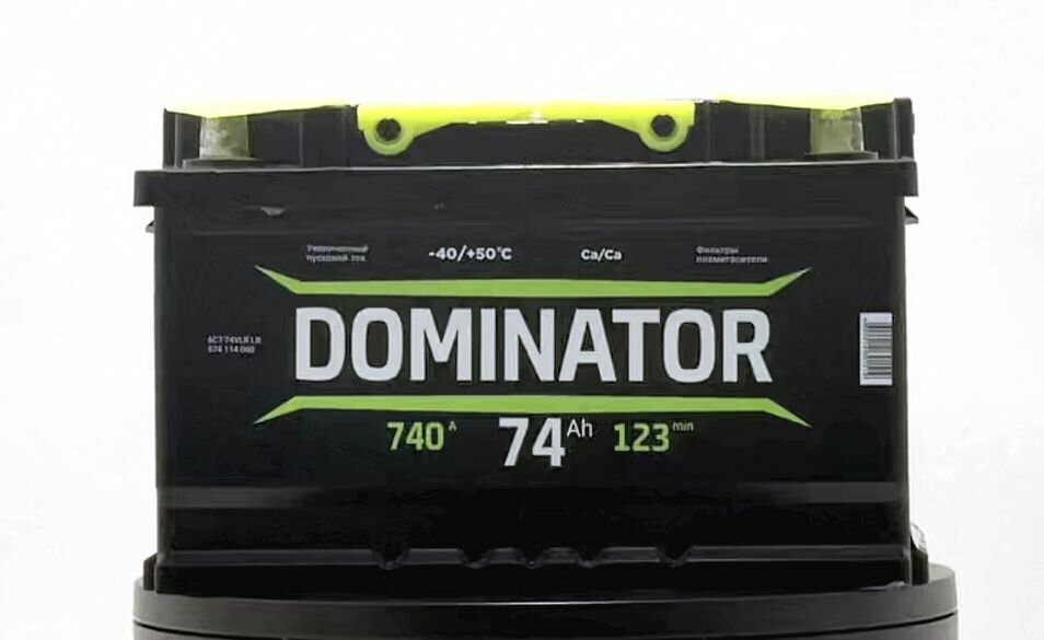 Автомобильный аккумулятор Dominator 74 Ач (0) 6СТ-74VLR LB 740 A