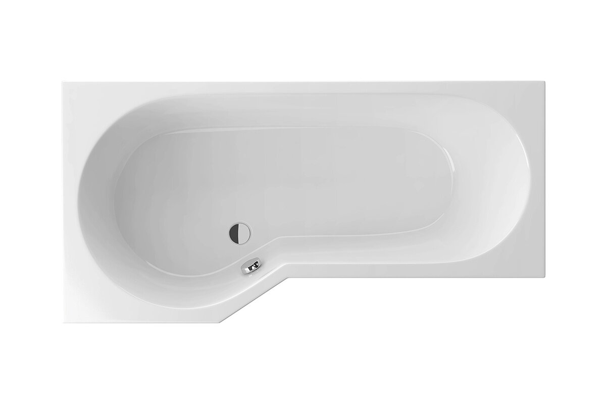 Акриловая ванна Excellent Be Spot 160х80см, арт. WAEX.BSL16WH, асимметричная, левая