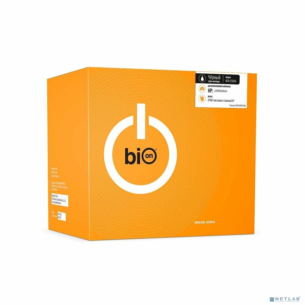 Bion Cartridge Расходные материалы Bion BCR-CE505X Картридж для HP LaserJet P2055/P2035 (6500 стр.),Черный , с чипом