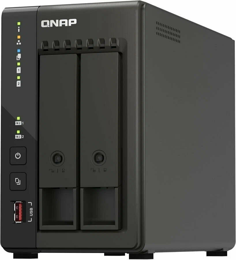 Qnap Сетевое хранилище NAS Original TS-253E-8G 2-bay настольный Celeron J6412