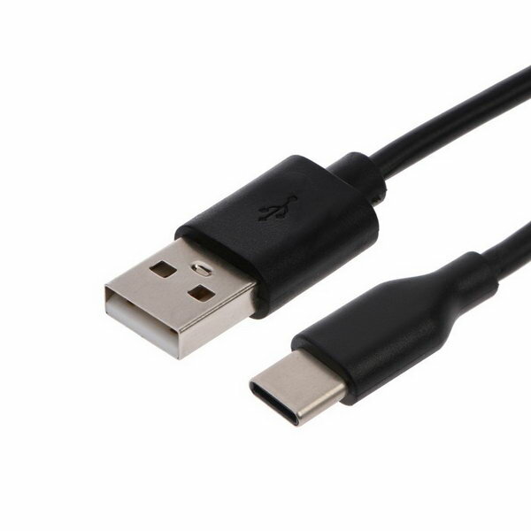 Кабель BW1407B, Type-C - USB, 2.0 А, 1 м, быстрая зарядка, передача данных, черный