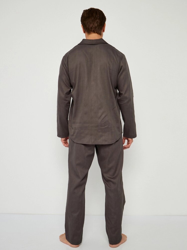 Пижама мужская из хлопка "Шон", серый цвет, размер 52 - фотография № 6