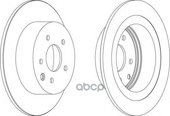 Диск Тормозной Задний Ferodo Ddf1590 Nissan Juke/Qashqai 06-> /D=291.5Mm Ferodo арт. DDF1590