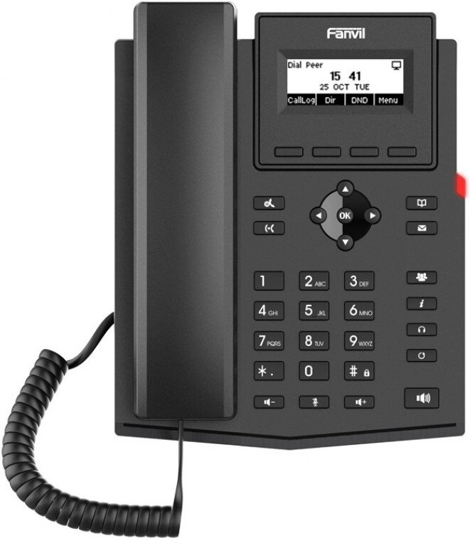 Телефон IP Fanvil X301G черный
