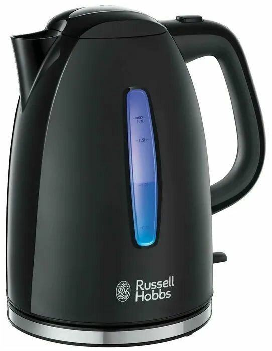 Чайник электрический Russell Hobbs Textures Plastic (черный) - фотография № 2