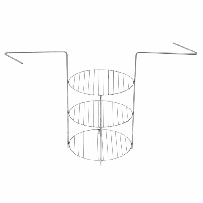 Этажерка-гриль 3-ярусная средняя диаметр 22 см высота между ярусами 12 см