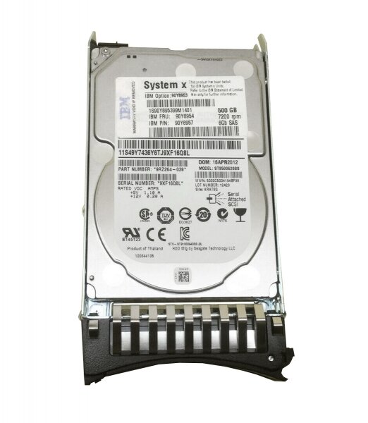 Жесткий диск IBM 90Y8954 500Gb SAS 2,5" HDD