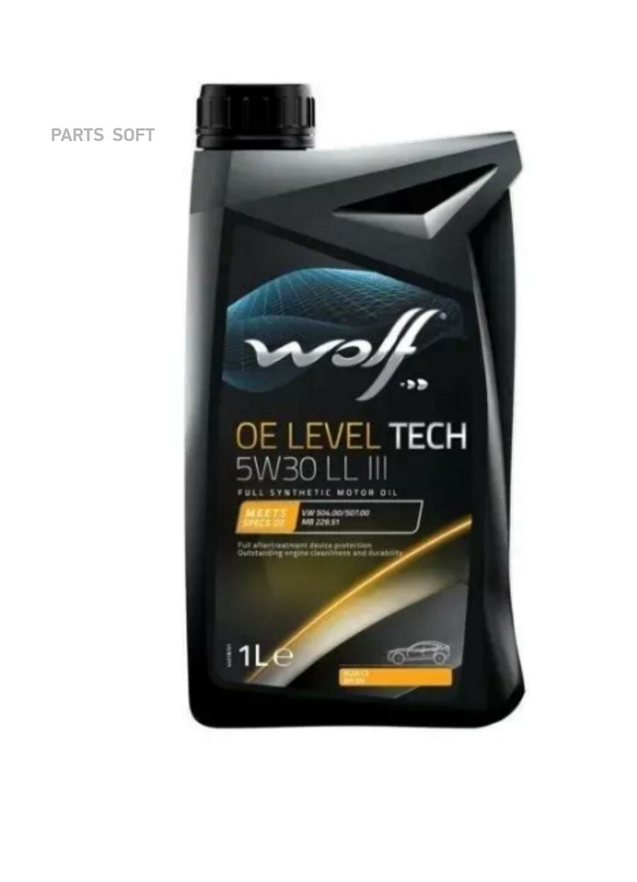 Синтетическое моторное масло Wolf OE Leveltech 5W30 LL III