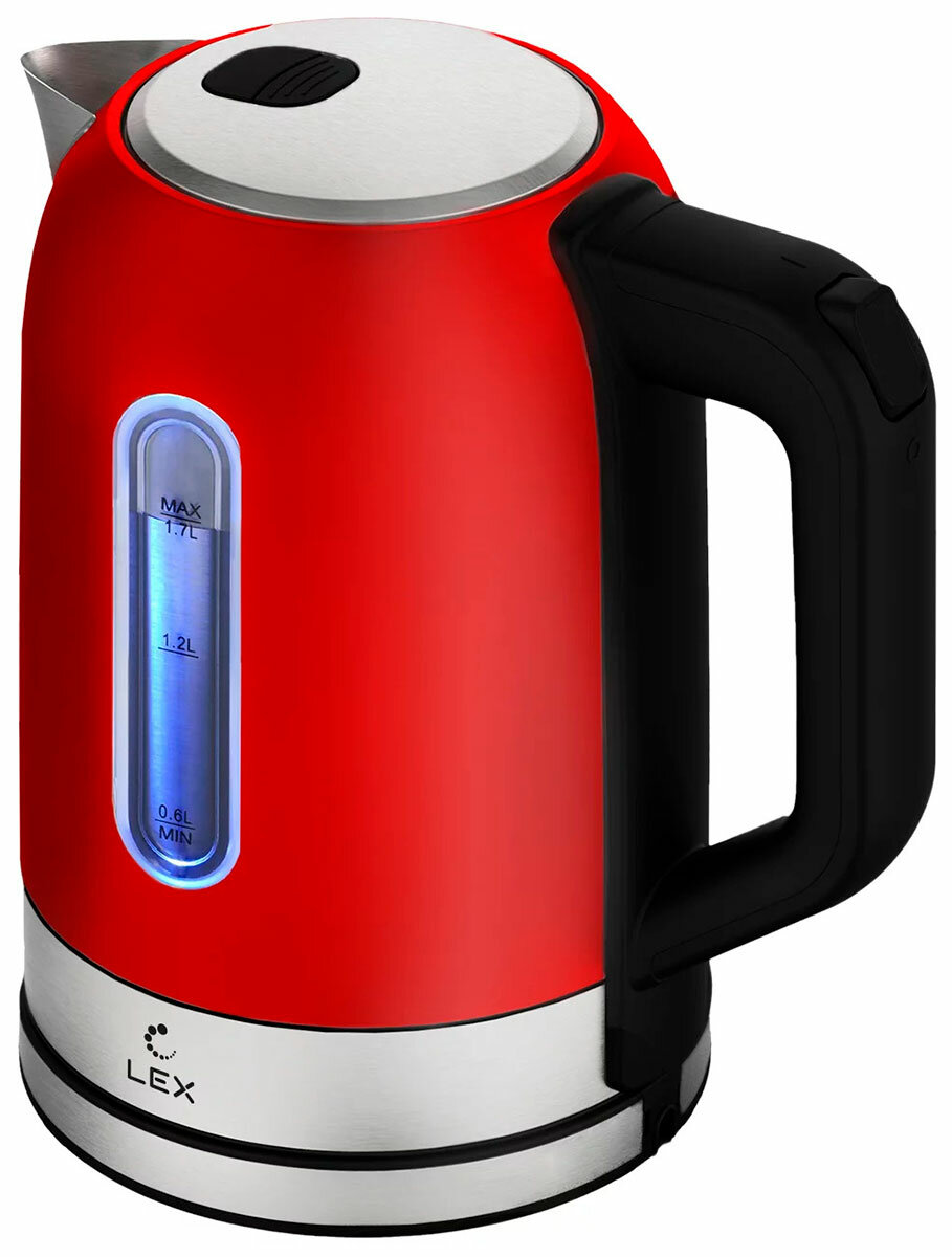 Чайник электрический LEX LX 30018-4, красный - фотография № 2