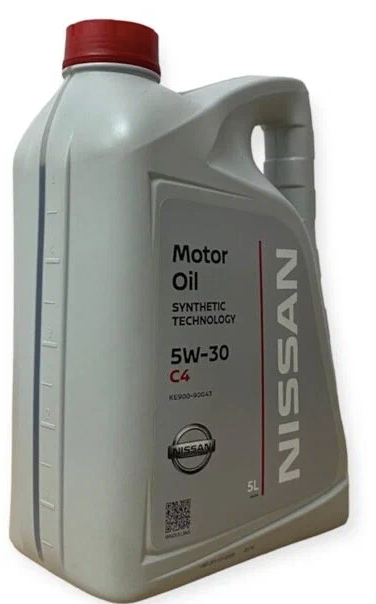 Полусинтетическое моторное масло Nissan 5W-30 C4, 5 л, 1 шт.