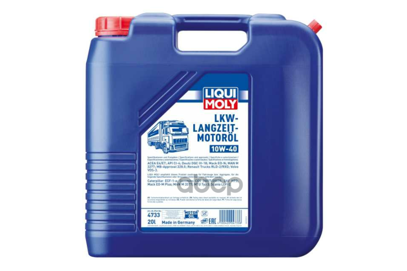 HC-синтетическое моторное масло LIQUI MOLY LKW-Langzeit-Motoroil 10W-40 Basic