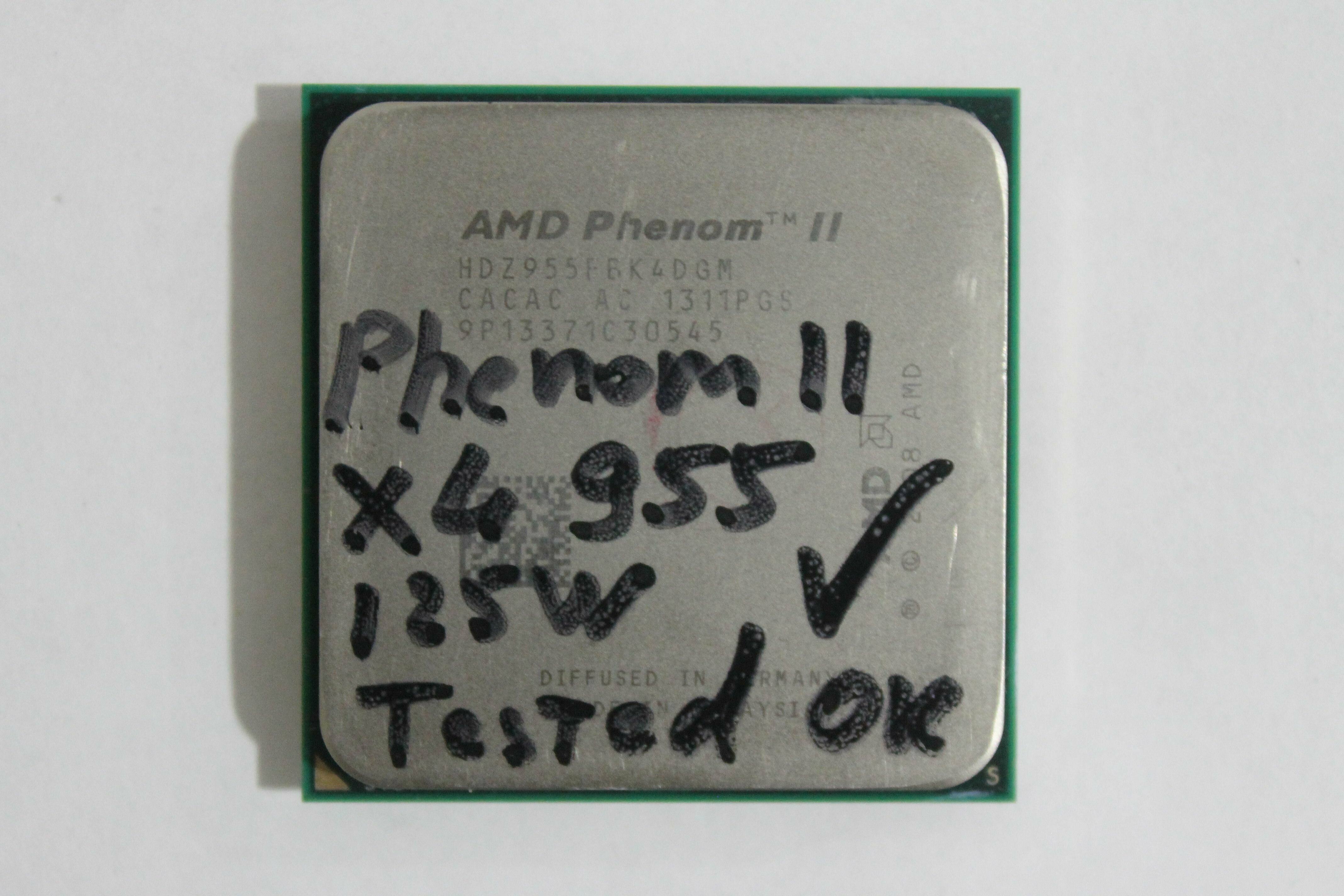 Процессор AMD Phenom II X4 955 4 ядра, 4 потока, 125w, Socket AM3