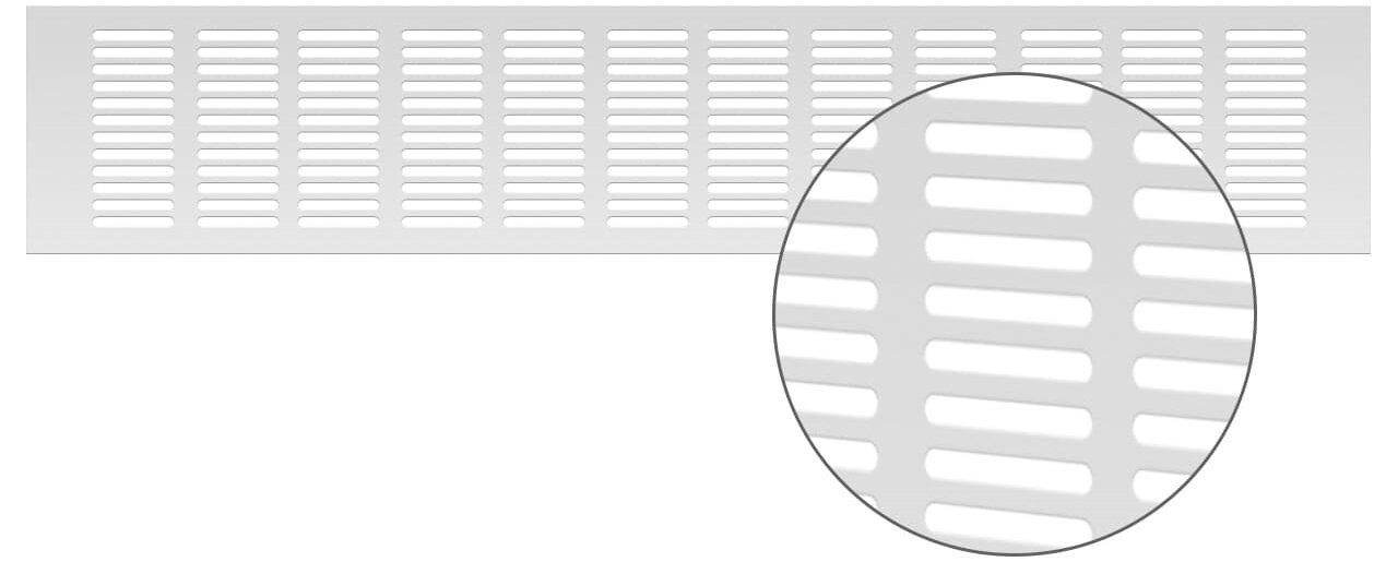 Вентиляционная решетка Благовест 60x300, серебро (2шт.) - фотография № 2