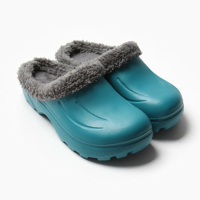 фото Сабо женские утепленные "Монтана" цвет изумрудный, размер 39