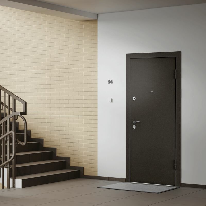 Дверь входная Torex для квартиры X3F 860х2050, правый, тепло-шумоизоляция, антикоррозийная защита, замки 3-го класса защиты, коричневый/бежевый - фотография № 3