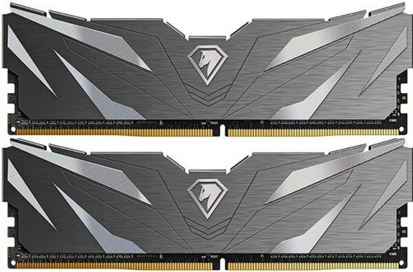 Модуль памяти DDR 4 DIMM 32Gb (16Gbx2) PC25600 3200Mhz Netac Shadow II NTSWD4P32DP-32K CL16 Black 1.35V с радиатором