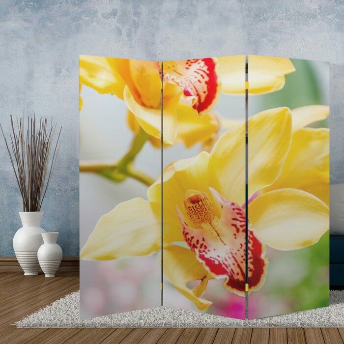 Ширма "Орхидеи", 150 х 160 см - фотография № 1