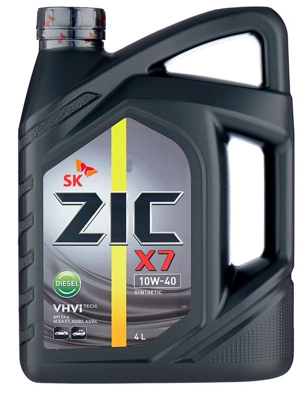 Синтетическое моторное масло ZIC X7 DIESEL 10W-40