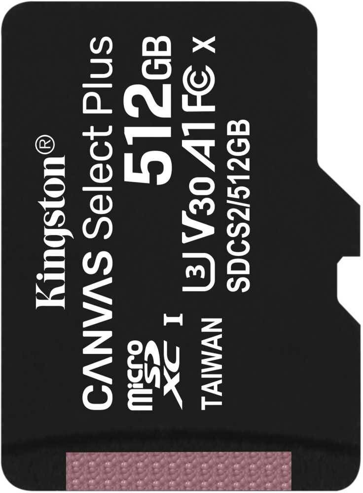 Карта памяти microSDXC 512ГБ Kingston Canvas Select Plus (sdcs2/512gbsp)