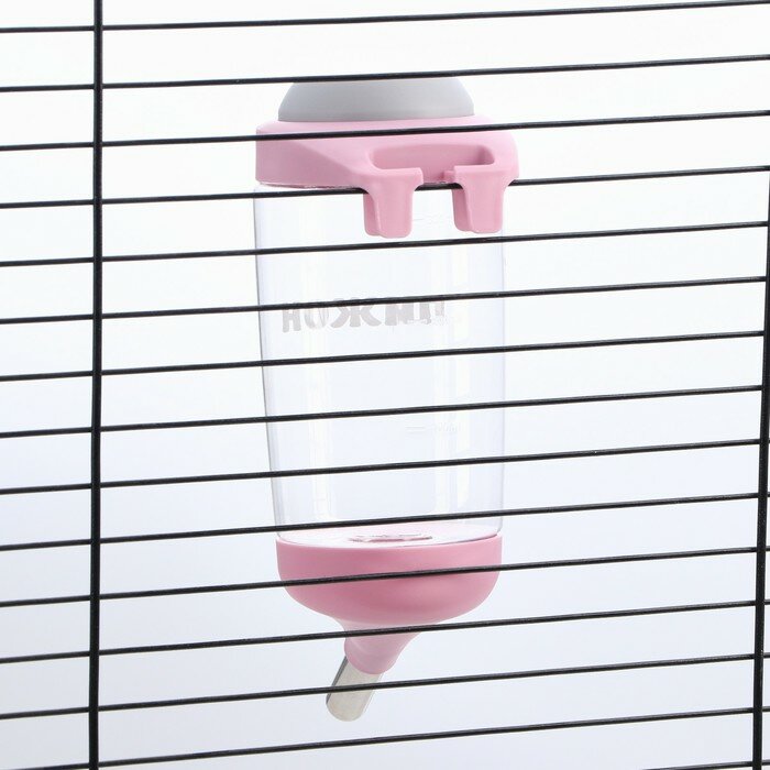 Поилка для грызунов Пижон 350 мл, розовая (LS230) - фотография № 5