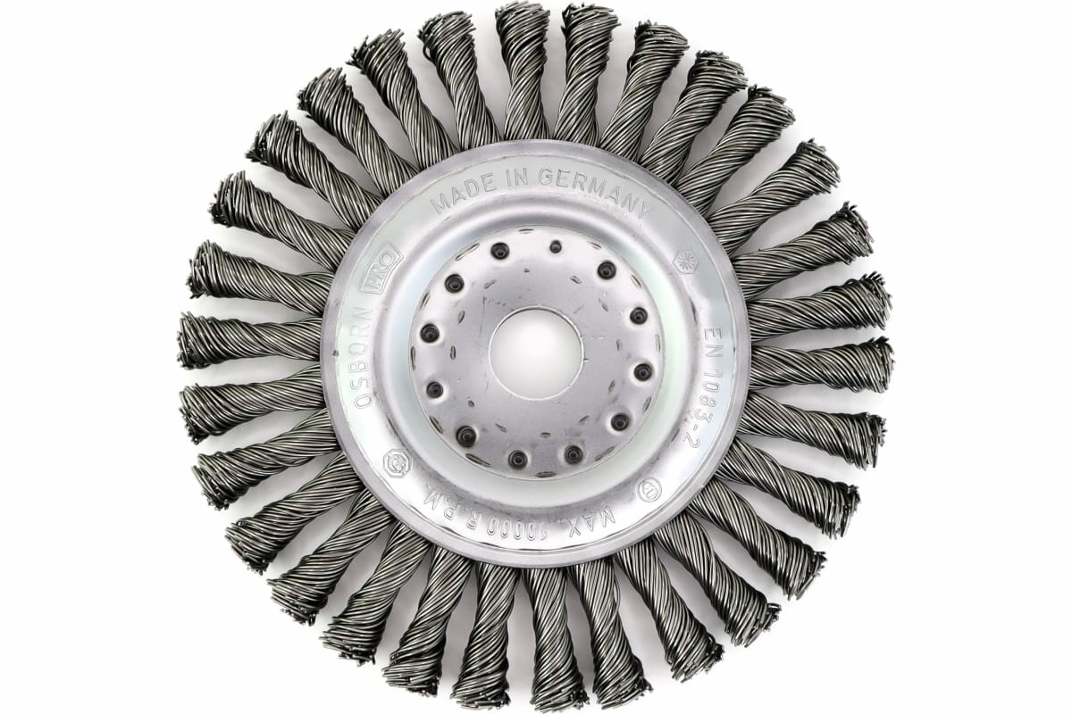 Щетка дисковая жгутовая 178x13x22.2 мм ворс сталь 0.8 мм OSBORN 653.181-1802