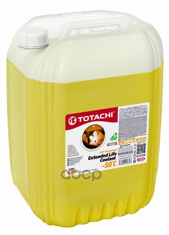 Охлаждающая Жидкость Totachi Elc Yellow -50C 20Л TOTACHI арт. 43820