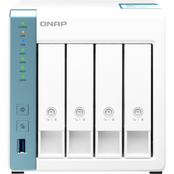 QNAP Сетевое хранилище без дисков channel QNAP D4 NAS, 4 Hot-Swap tray w/o HDD. Quad core CPU AL-214 1.7GHz, 2 GB DDR3, 2xGbE, 2xUSB 3.2 USB 3.2 Gen 1