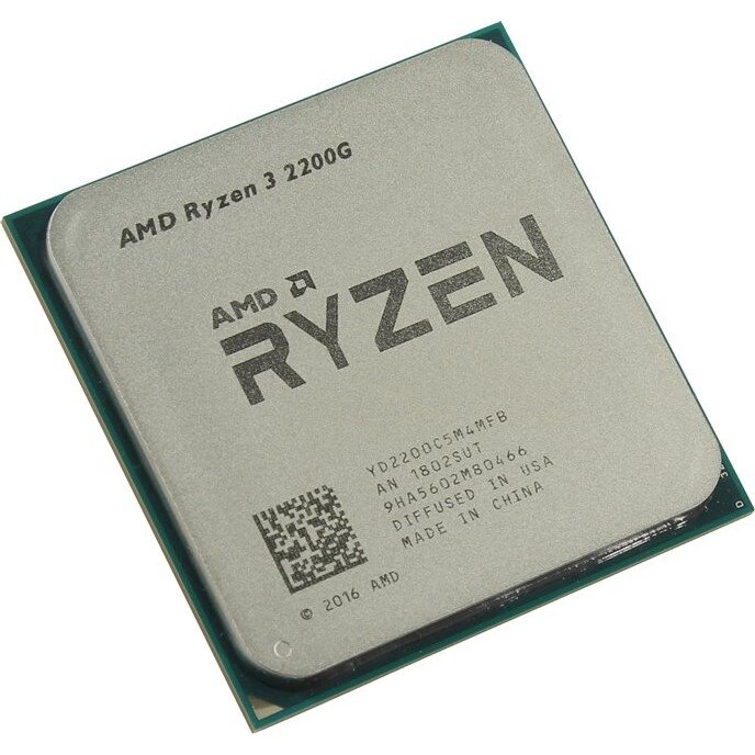 AMD Процессор AMD Ryzen 3 2200G OEM {3.5-3.7GHz, 4MB, 65W, AM4, RX Vega Graphics}