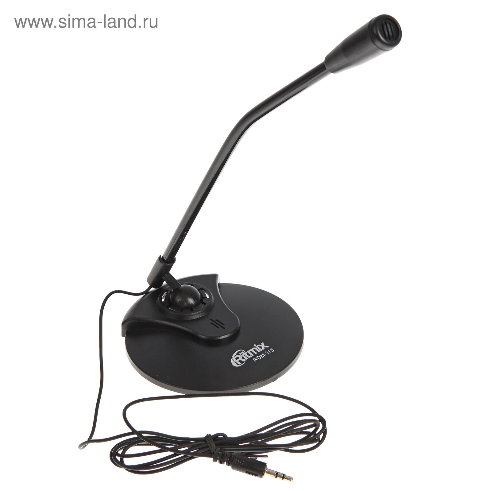 Микрофон RDM-115, на подставке, разъем 3.5 мм, кабель 1.5 м
