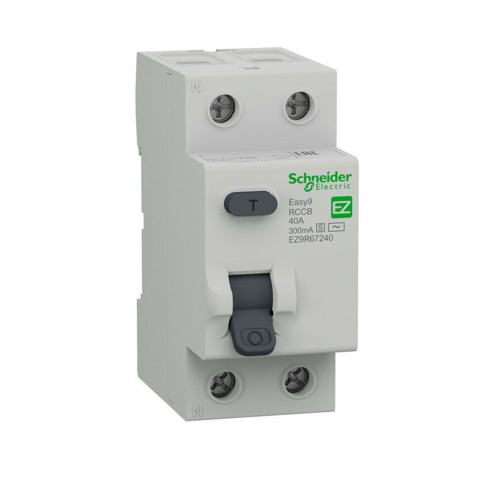 фото Выключатель дифференциального тока (УЗО) селективное EASY9 (УЗО) 2П 40А 300мА AC-S 230В (EZ9R67240)