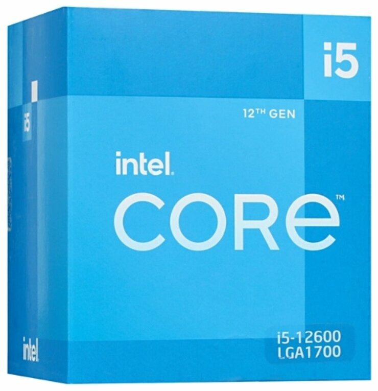 CPU Intel Core i5-12600 BOX 3.3 GHz/6PC/SVGA UHD Graphics 770/7.5+18Mb/117W/16 GT/s LGA1700