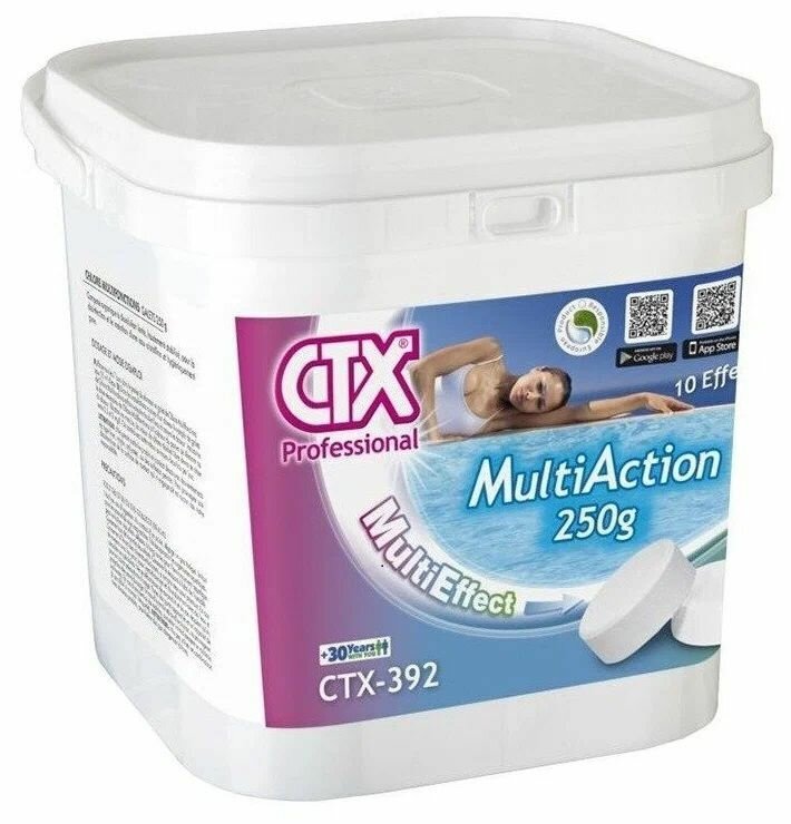CTX СТХ-392 Триплекс, многофункциональные таблетки 250гр, 5кг. Средство для очистки воды в бассейне.