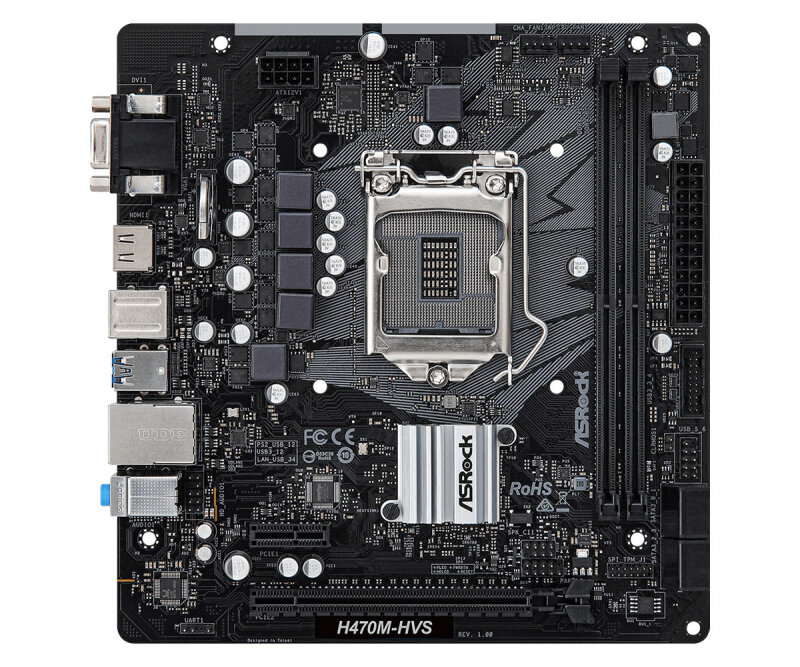 Asrock H470M-HVS {LGA1200, INTEL H470/2DDR4/4SATA3}