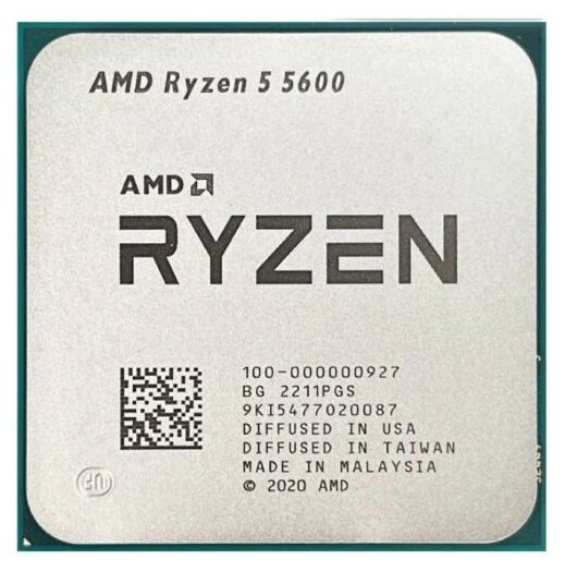 Процессор AMD Ryzen 5 5600 100-000000927/(3.5GHz) сокет AM4 L3 кэш 32MB/OEM
