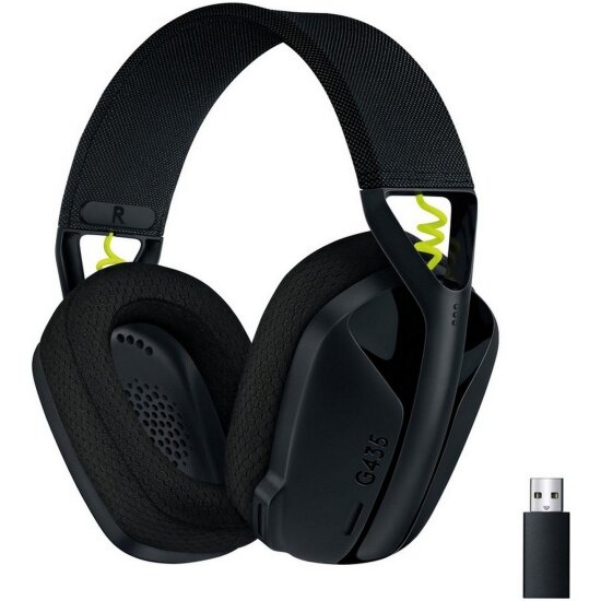 Гарнитура LOGITECH Wireless Headset G435 черный/желтый (981-001053)