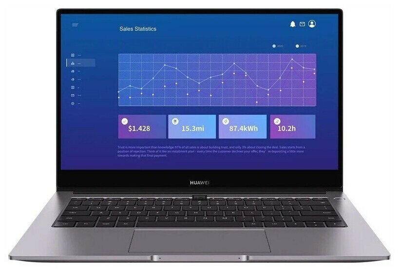 Ноутбук Huawei MateBook B3-520(BDZ-WFE9A) W10Pro Grey (53013FCE)