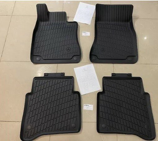 фото Коврики 3D в салон подходят для MERCEDES-BENZ S-klasse (VII (W223)) 2020-, седан, Европа, 4шт. (ПУ, повышенная износостойкость) / Мерседес Бенц S клас