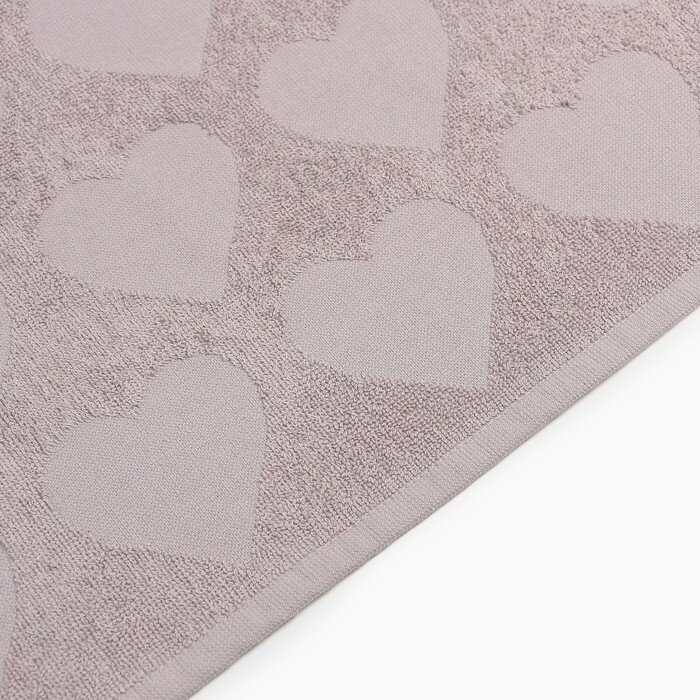 Полотенце махровое Love Life "Hearts" 70*140 см, светло-розовый, 100% хл, 450 гр/м2 - фотография № 4