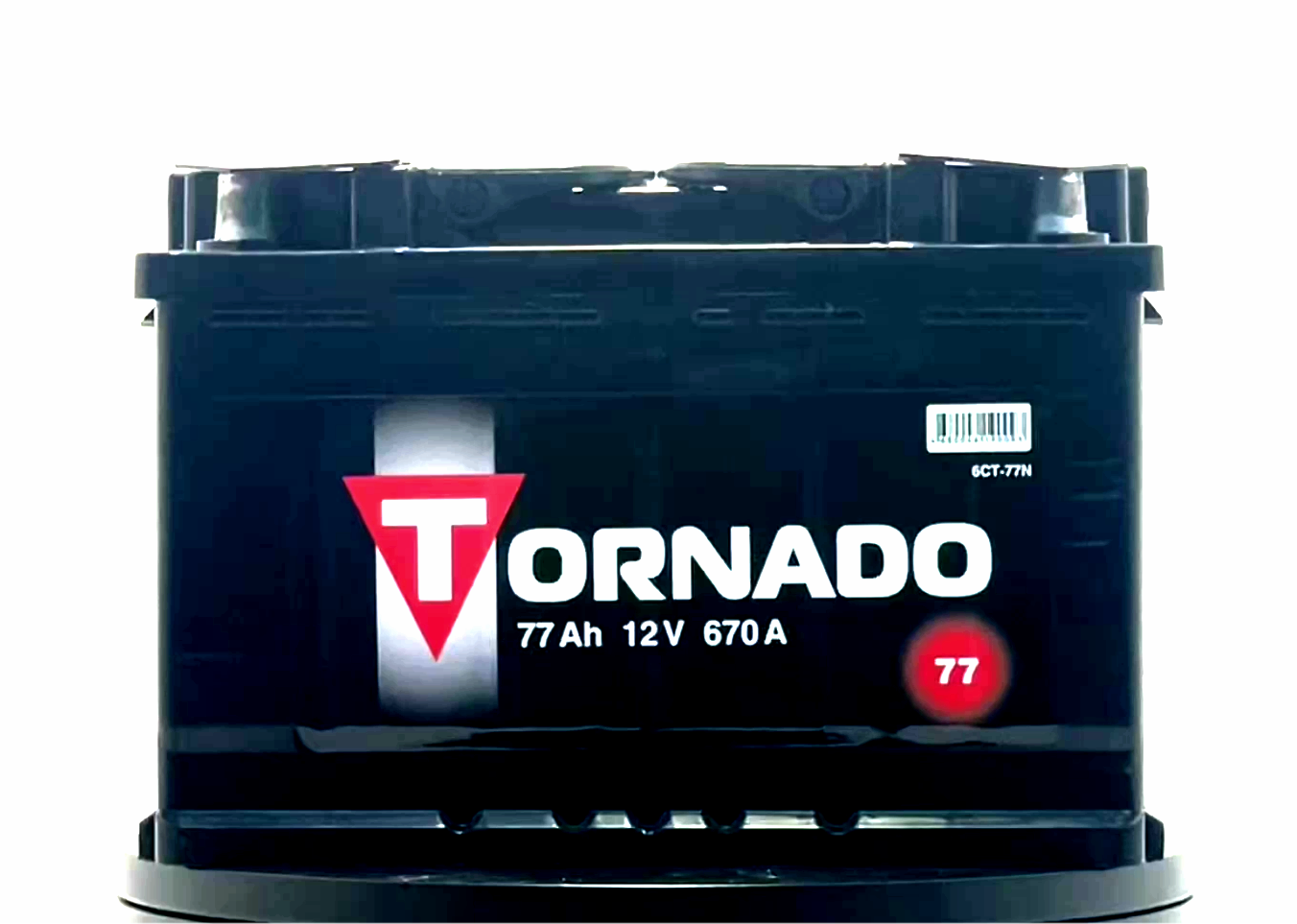 Автомобильный аккумулятор TORNADO 6CT-77 N (арт 577111080)
