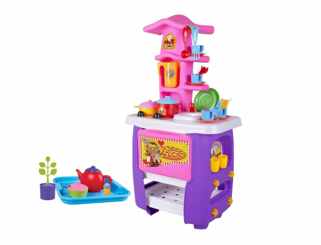 Кухня детская ZARRIN TOYS 45 пр фиолетово-розовый M10-1