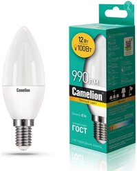 Светодиодная лампа Camelion LED12-C35/830/E14