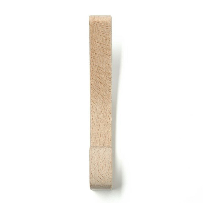 Крючок-вешалка настенная деревянный №4, Бук, 1шт - фотография № 3