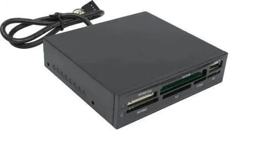 Устройство считывания CardReader Acorp All-in-1 черный + USB20 внутренний (CRIP200B)