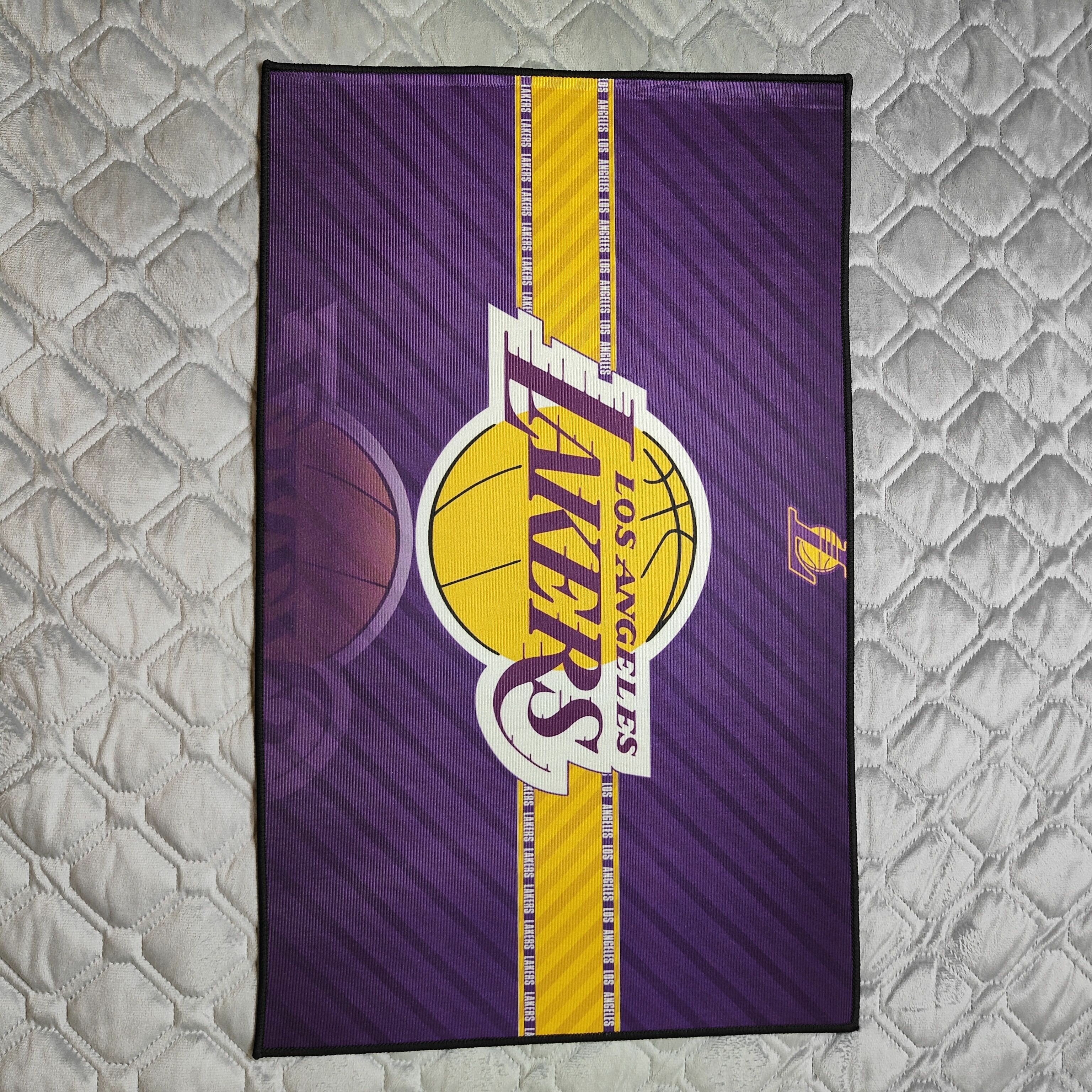 Коврик 50x80 см nba Los Angeles Lakers Ковер безворсовый Лос-Анджелес Лейкерс НБА13 - фотография № 5