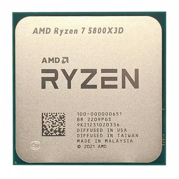 Процессор CPU AMD Ryzen 7 5800X3D (без кулера) (100-100000651) 3.4GHz/8core/4+96Mb/105W Socket AM4