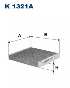 Фильтр салона [уголь] Lada Vesta/X-Ray 1.6i /Renau для DACIA LOGAN MCV II 1.5 dCi FILTRON K1321A